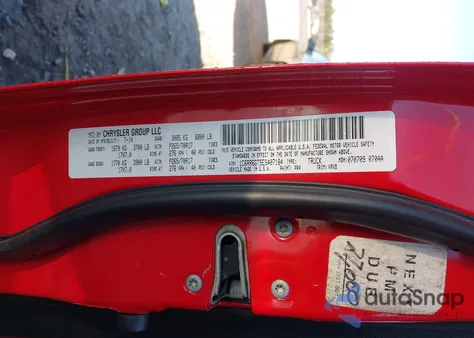 2014 Ram 1500 Slt z USA, uszkodzony, nr VIN 1C6RR6GT5ES407184